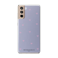 Pink Tiny Hearts Print Phone Case