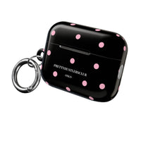 Black with Pink Polka Dots V2 AirPod Pro Case