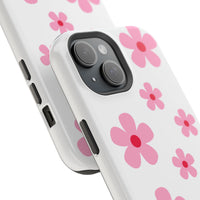 Pink Retro Daisy (MagSafe) Phone Case