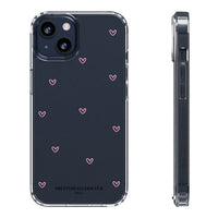 Pink Tiny Hearts Print Phone Case