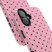 Pink With Black Polka Dots (MagSafe) Phone Case