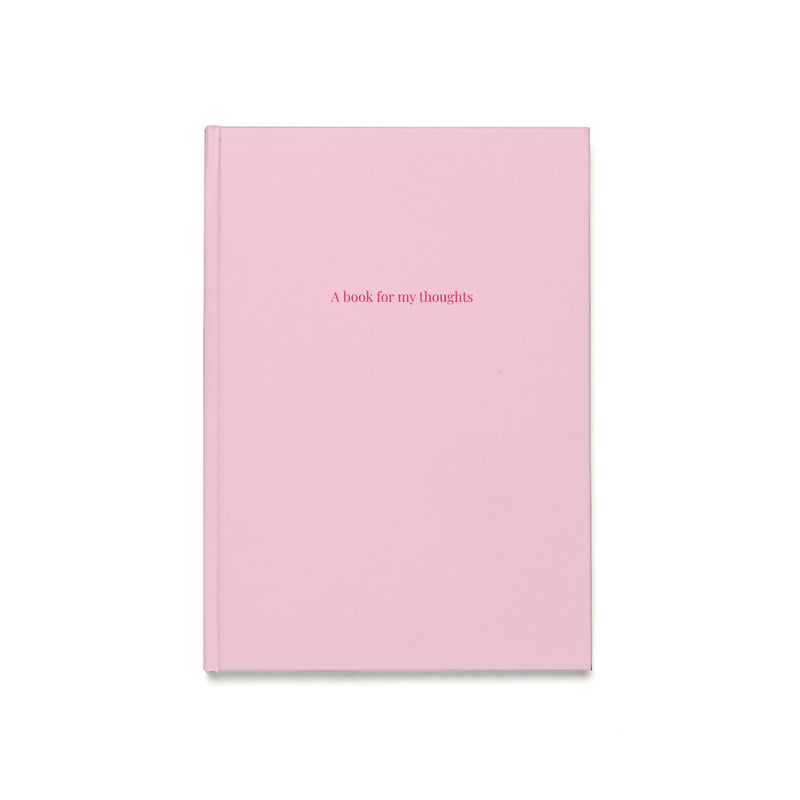 Baby Pink Book For My Thoughts Hardcover Journal (A5)