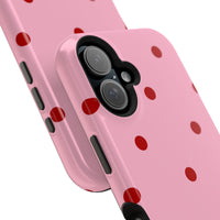 Pink With Red Polka Dots V2 (MagSafe) Phone Case