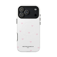 Pink Tiny Hearts Pattern (MagSafe) Phone Case