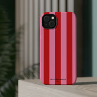 Red and pink stripes V2 (MagSafe) Phone Case