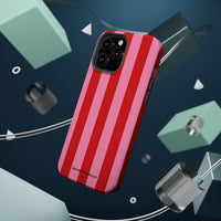 Red and pink stripes V2 (MagSafe) Phone Case
