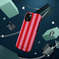 Red and pink stripes V2 (MagSafe) Phone Case