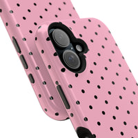 Pink With Black Polka Dots (MagSafe) Phone Case