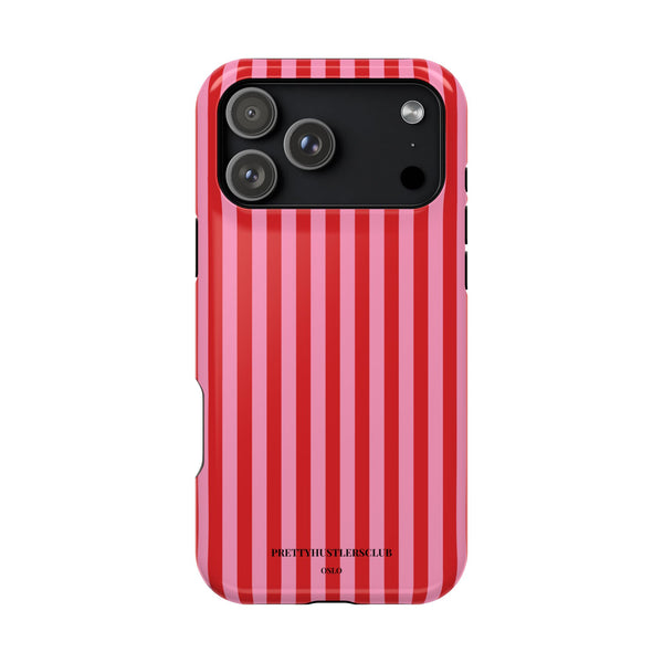 Red and Pink Stripes (MagSafe) Phone Case
