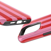 Red and pink stripes V2 (MagSafe) Phone Case