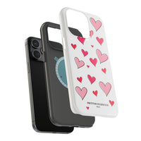 Storybook Hearts Illustration (MagSafe) Phone Case