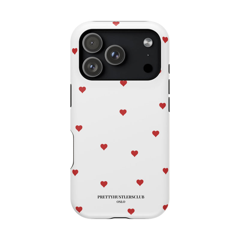 Red Heart Pattern (MagSafe) Phone Case