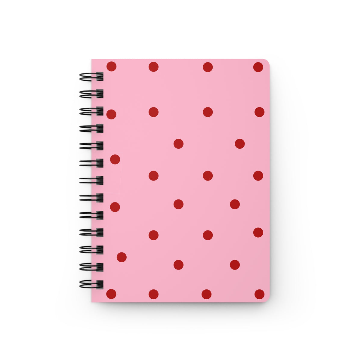 Pink with Red Polka dots V2 Spiral Bound Journal