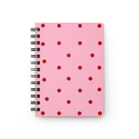 Pink with Red Polka dots V2 Spiral Bound Journal