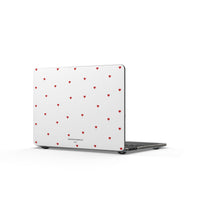 Red Heart Pattern Matte MacBook Case