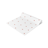 Red Heart Pattern Cotton Table Runner