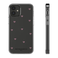 Pink Tiny Hearts Print Phone Case