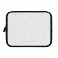 Pink Tiny Hearts Pattern Laptop Sleeve