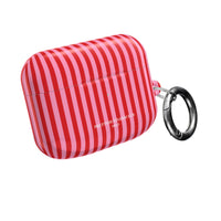 Red and Pink Stripes AirPod Pro Case