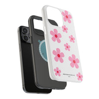 Pink Retro Daisy (MagSafe) Phone Case
