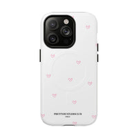 Pink Tiny Hearts Pattern (MagSafe) Phone Case