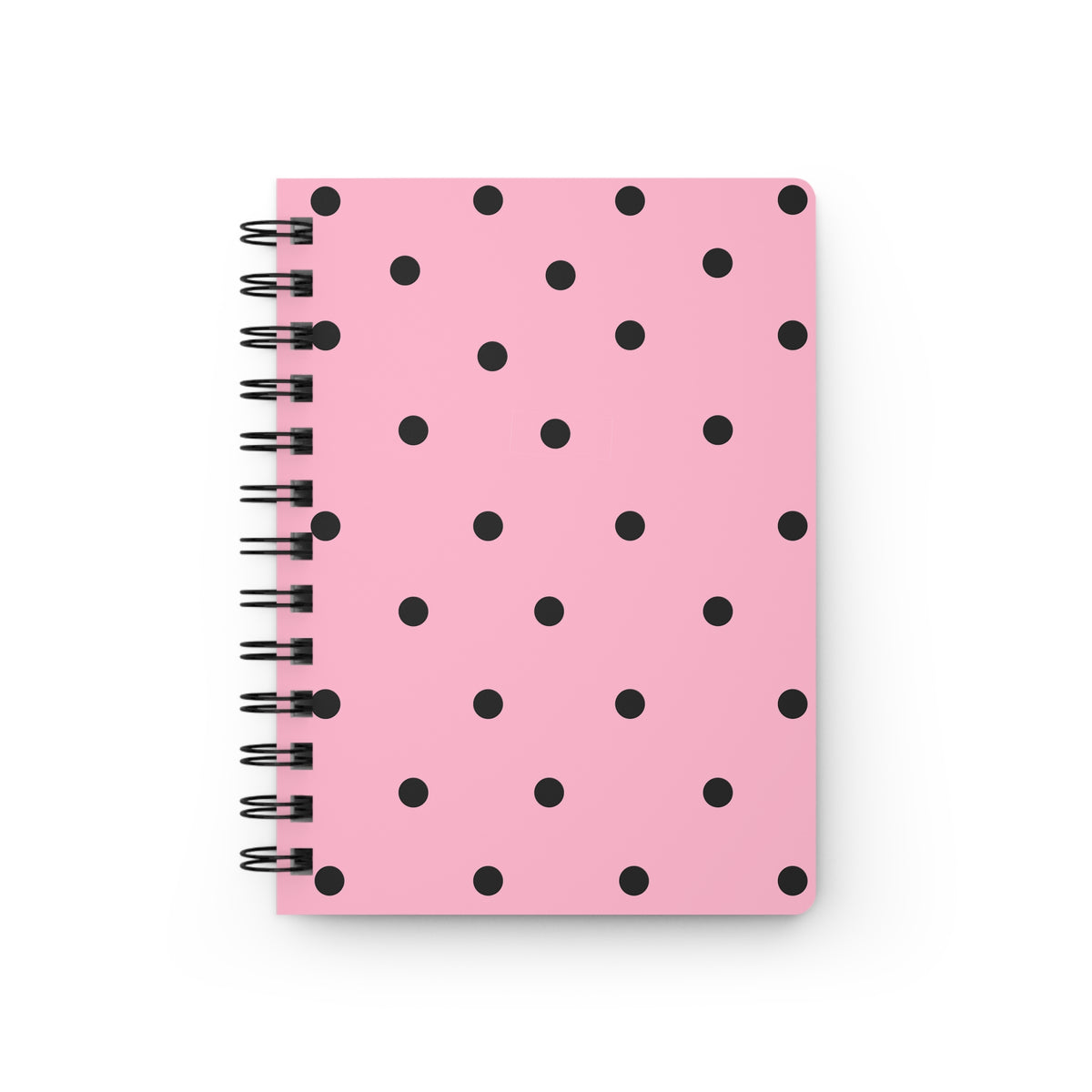 Pink with Black Polka Dots V2 Spiral Notebook