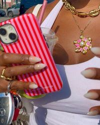 Red and Pink Stripes (MagSafe) Phone Case