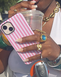 Pink Stripes (MagSafe) Phone Case
